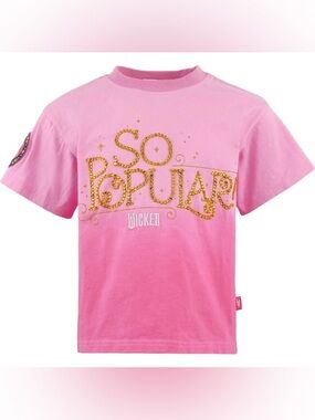 Lola + The Boys Pink Wicked 'SO POPULAR' Tee with Gold Graphic